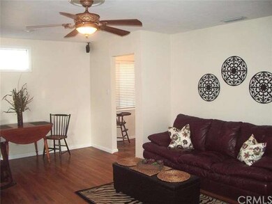 Freshly painted interior with new baseboards, hard