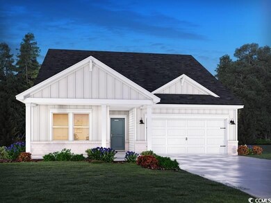 View of front of property featuring a front lawn a