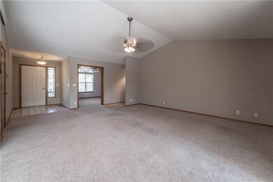 View in Living Rm looking towards front door