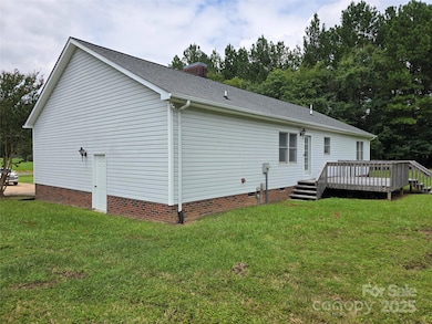 Exterior door from side of garage