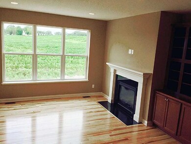 Hickory flooring throughout much of main level.