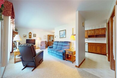 Living room with custom window treatments!