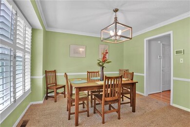 Formal dining room with 2