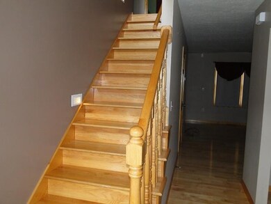Solid wooden steps.