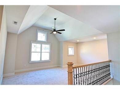 Vaulted ceiling in the loft.