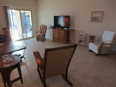 Livingroom looking out sliding door