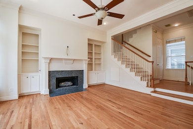 This additional view highlights the elegant firepl