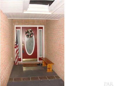 Nice covered entry into the home...