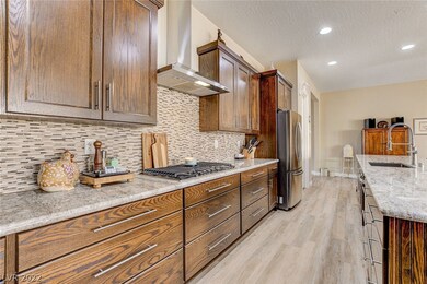 This kitchen is a dream with upgraded granite coun