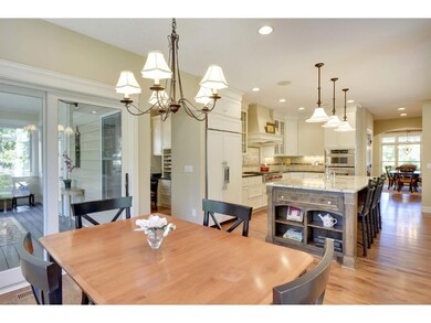 The informal dining area offers access to the invi