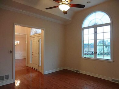 Exterior Front. The living room has 11 ft ceilings
