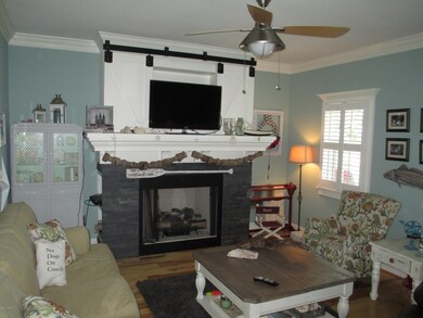 Living Area with Fireplace