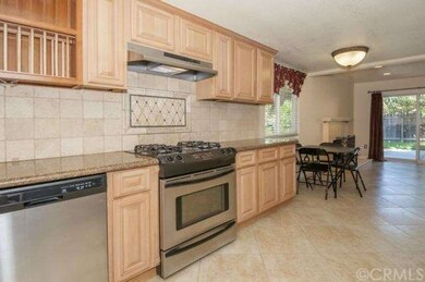 Granite counter tops and beautiful tile work. 
