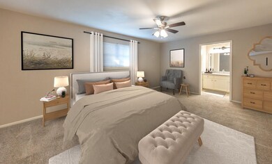 Virtually Staged Master/Primary Suite