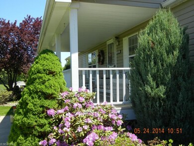 Landscape at cozy 8 X 27 front porch