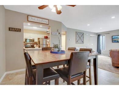 Open to kitchen from dining