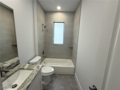Full bath with shower / bathing tub combination, b