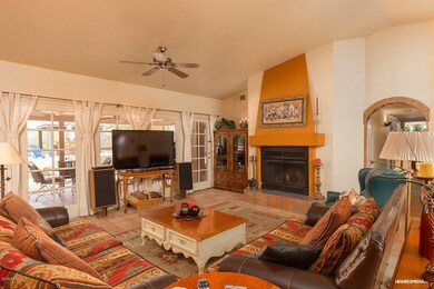 Living area looking toward backyard