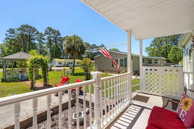 View of front porch