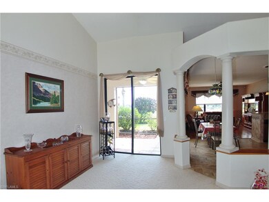 Unique Pillar View from Entryway