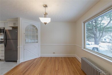 Love the built in corner cabinet!