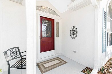 Pretty red front door