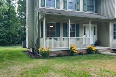 The front porch is big enough for some outdoor sea