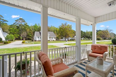 Exterior space with a residential view and a porch