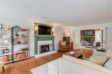 Lovely Family Room with Gas Log Fireplace