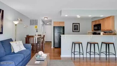 Living room into kitchen