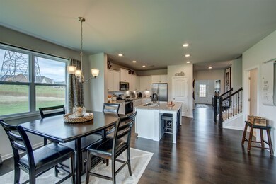 Open Kitchen and Breakfast nook.  Picture of Model Home!