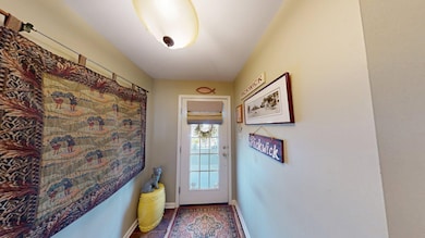 Doorway with baseboards