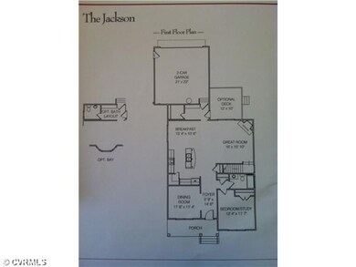 1st Floor Plan - Jackson with Craftsman elevation 