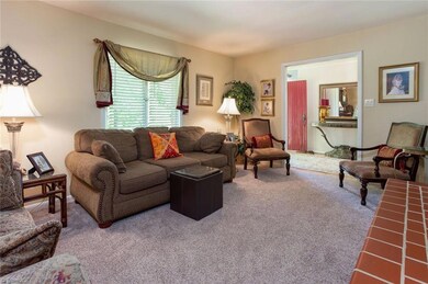 Formal Living Room Located At Front Of Home. Fresh Carpet!