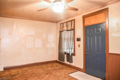 Living room with 9-foot ceilings.