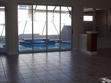 Tiled Great Room to Pool Area