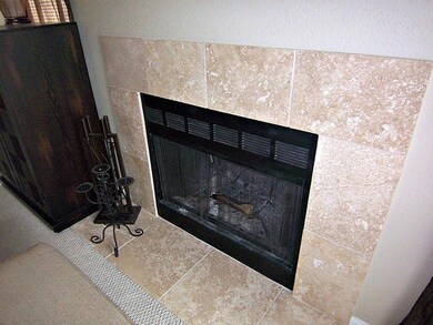 Tile fireplace