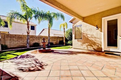 Custom saltillo tile patio and fountain