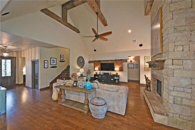 Very open floor plan with beautiful wood flooring 
