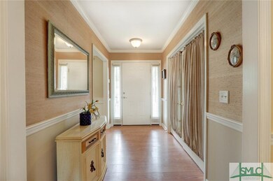 foyer entrance with french doors to office