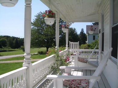 Wrap around porch overlooking fields...