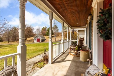Beautiful wood beadboard ceiling and nature views