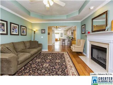 Trey Ceiling and Marble Surround FP