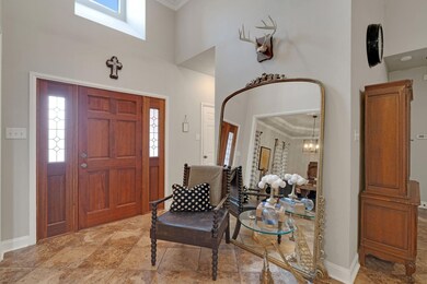 Entrance foyer with a high ceiling