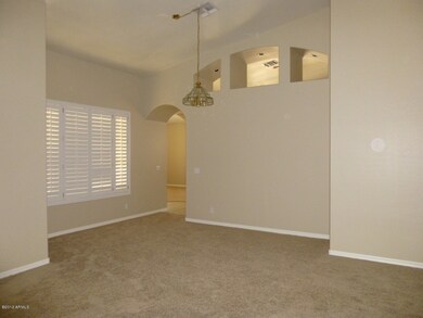 Vaulted Living Room & Dining Area
