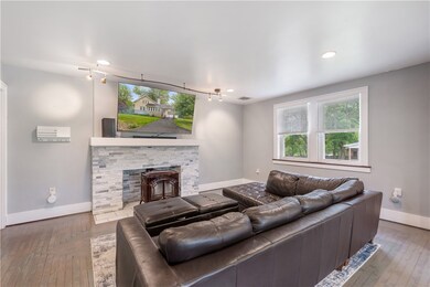 The Home Has 2 Decorative Fireplaces and this Wood