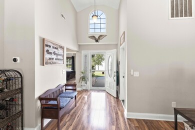 Entryway featuring hardwood / wood-style floors an