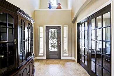 View of study with French doors to add privacy.