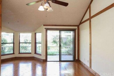 Family room with sliders to the backyard.