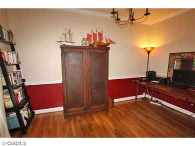 Other - Formal study with French doors, wood floor